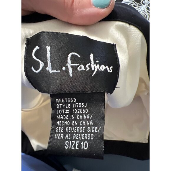 Babydoll Floral Embroidered Sleeveless Dress Size 10 By SL Fashions‎ 90s y2k - Picture 2 of 9